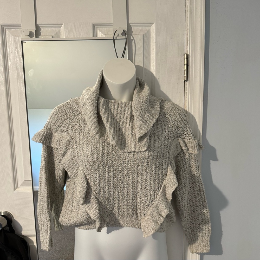 EXPRESS SWEATER size XS light gray super soft!
